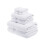 Set de prosopuri de bumbac egiptean superior cu 6 buca?i include 2 baie 1