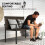 Outsunny (Brown) Outsunny Rattan Garden Bench Loveseat with Quick-Drying Padding 4