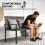 Outsunny (Grey) Outsunny Rattan Garden Bench Loveseat with Quick-Drying Padding 3
