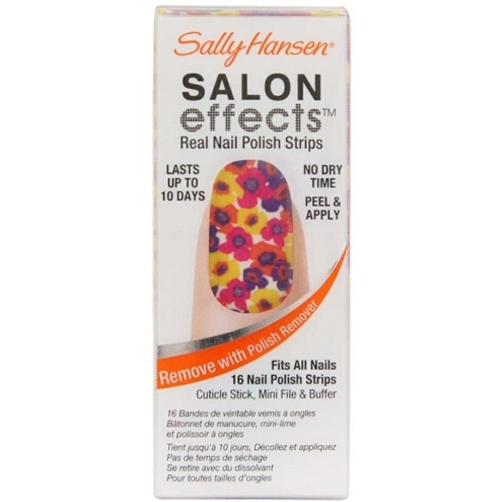 Sally Hansen Salon Effects Real Nail Polish Strips  Spring Fever  16 Count