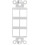 Decora Wall Plate Insert 6 Hl Keystone Jack White 1