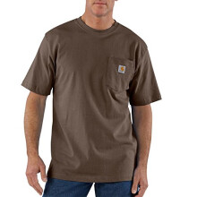 CarharttmensLoose Fit Heavyweight Short-Sleeve Pocket T-ShirtDark Brown3X-Large