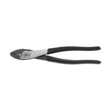 Klein Tools 1006 Cutting / Crimping Tool Crimps 10 to 22 AWG Solderless Terminals and Connectors with Wire Cutter in Tapered Nose