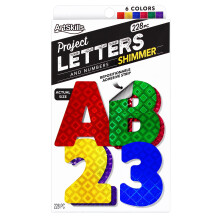 ArtSkills Sparkle Posterletters, 216 Stukken, 1 Lijmstift (PA-1335)