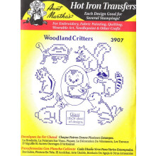 Woodland Critters Tante Marthas Hei   eisen-Kreuzstich-Stickerei-Transfer