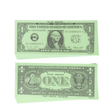 VANTAGGIO DI APPRENDIMENTO Banconote finte da un dollaro - 100 banconote cartacee da 1 dollaro - Design e dimensioni realistiche del dollaro - In