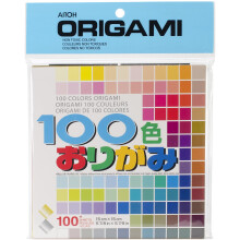 Aitoh M100C origamipaperia 5,875 x 5,875 tuumaa, 100 v  ri  , 100 kpl pakkaus