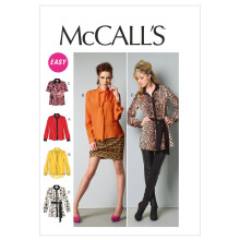 McCall's Patterns M6606B50 Misses' Tops Tunic and Tie Sewing Pattern Size B5 (8-10-12-14-16)