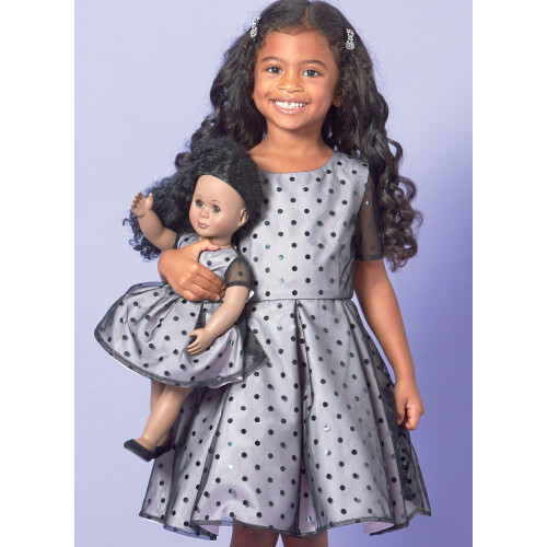 McCall Patterns Crian   as Vestido de Boneca de Crian   as/Meninas 1