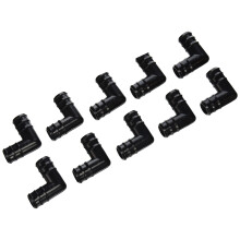 Hydrofarm AAEL75 Active Aqua (10 Pack)  3/4"""" Elbow Connector  3/4-Inch  Black