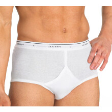 Jockey Mens Underwear Classic Full Rise Brief - 3 Pack Diamond White 36