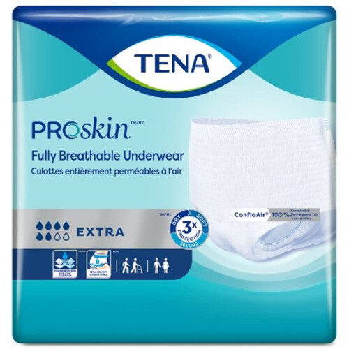 Tena Tena Protective Underwear, Regular Absorbency, 68-80in, XXL, Case/48