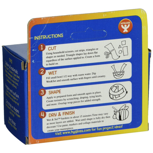 Hy-Gloss Wet and Set gesso rolo para artesanato de 4 polegadas x 180 polegadas branco 2