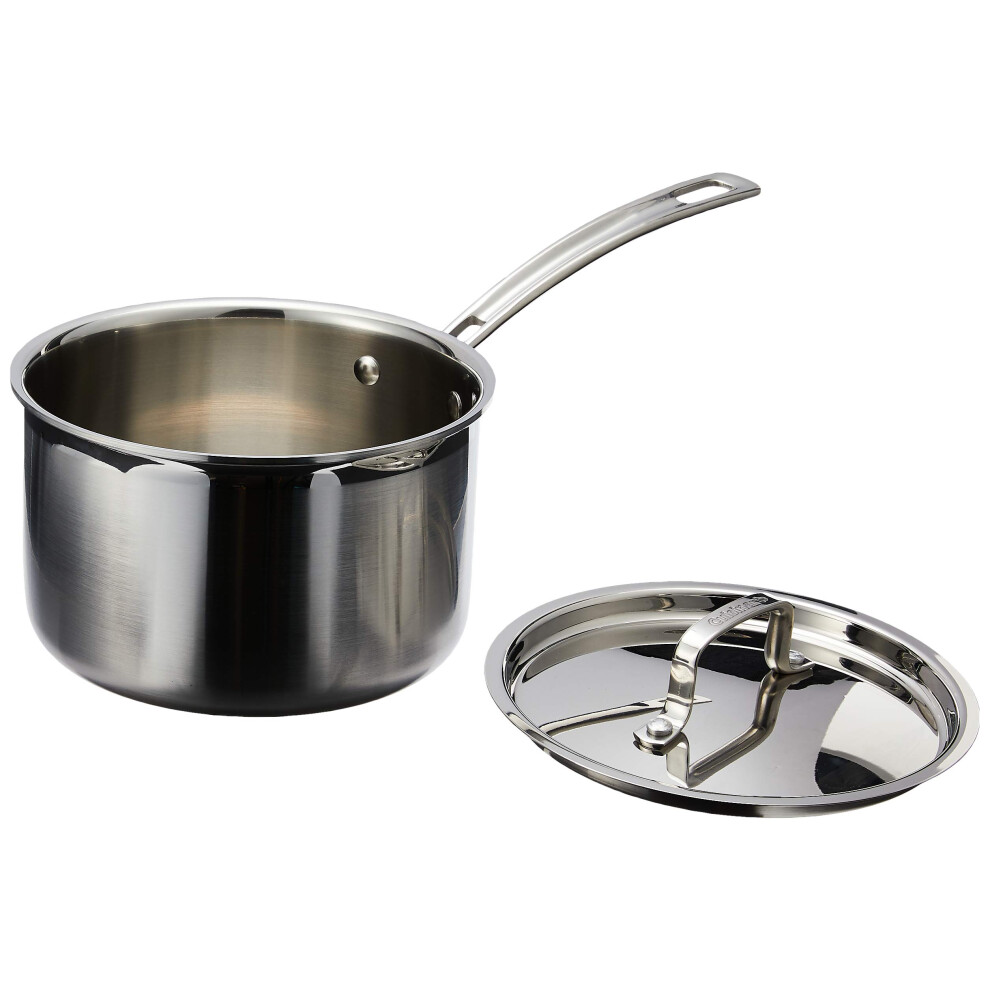 Cuisinart MCP193-18N Multiclad Pro Triple Ply Stainless 3-Quart Skillet Saucepan w/Cover-image-OPC-PFY5NPH-NEW
