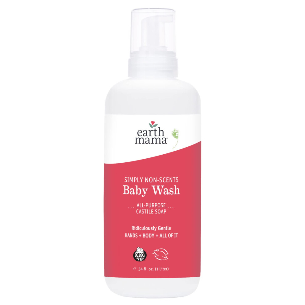 Aarde Mama Earth Mama Baby Wash With Gentle Castile Soap Simply Non-Scents 34-F