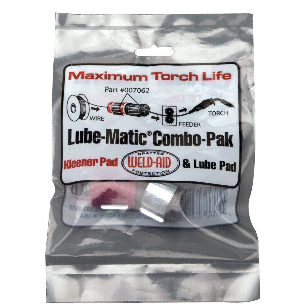 Weld-Aid 007062 Lube-Matic Combo-Paks  One Red Wire Pad/One Black Lube Pad-image-OPC-PG2F5CH-NEW