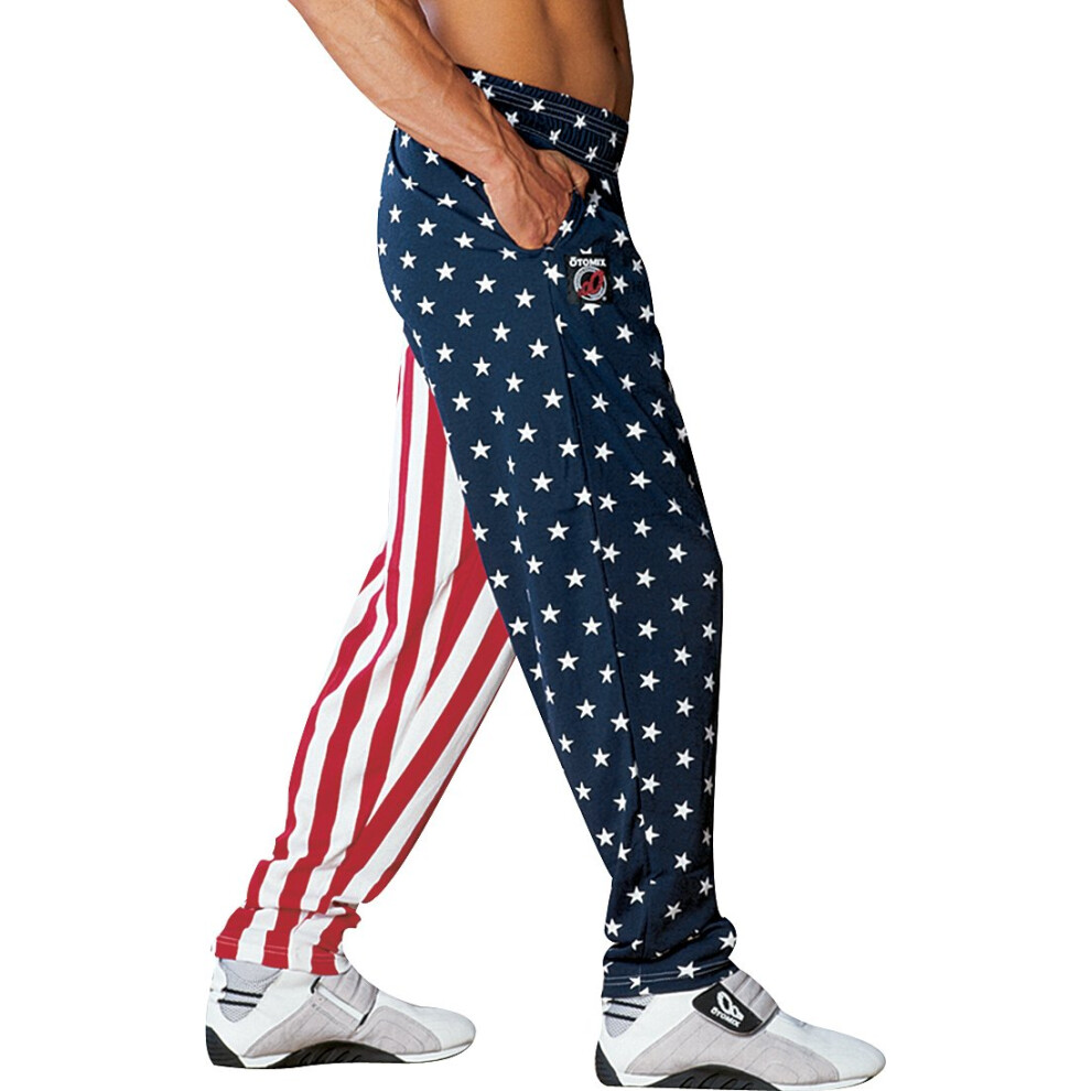 Pantalon de sport ample Otomix pour homme, motif drapeau am  ricain, taille XL