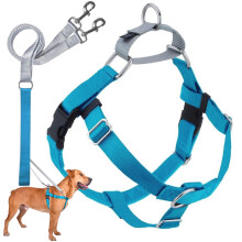 2 hundar Design Freedom No Pull Dog Harness | Bekväm kontroll för enkel promenader | Justerbar hundsele och koppeluppsättning | Små medelstora oc