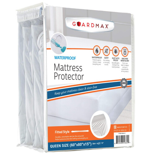 Guardmax Κουβέρτα Στρώματος Queen - Αδιάβροχη και Υποαλλεργική Καλύπτρα Στρώματος