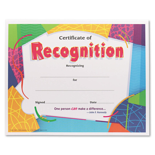 Formular CERT af RECOG 30/PK