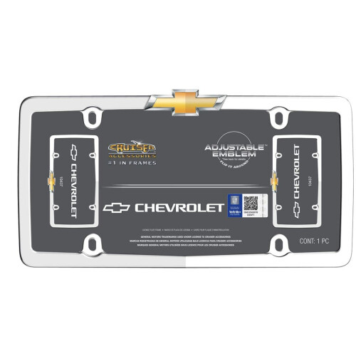 Cruiser tilbeh?r 10437 Chevy Nummerplade Stel Krom/Guld