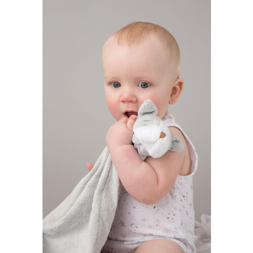 Angel Dear grey Bulldog Blankie 1