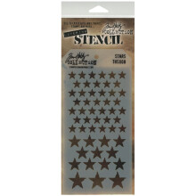 Stampers Anonyme Tim Holtz Layered Stencil 4.125 x 8.5-tommer stjerner