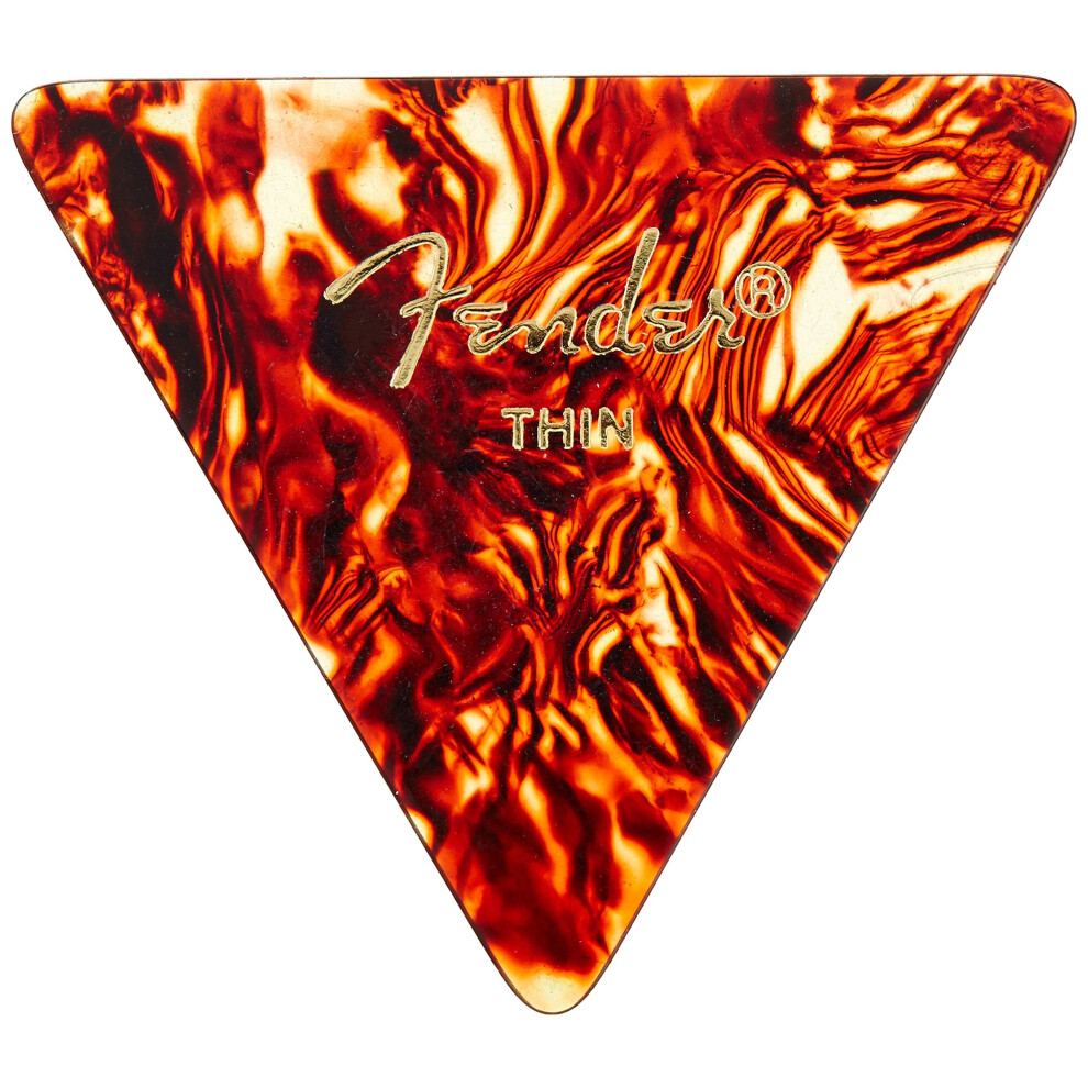 Fender Classic Celluloid Gitarrenplektren 355 Shape Schildpatt D Nn 12Er-Pack-image