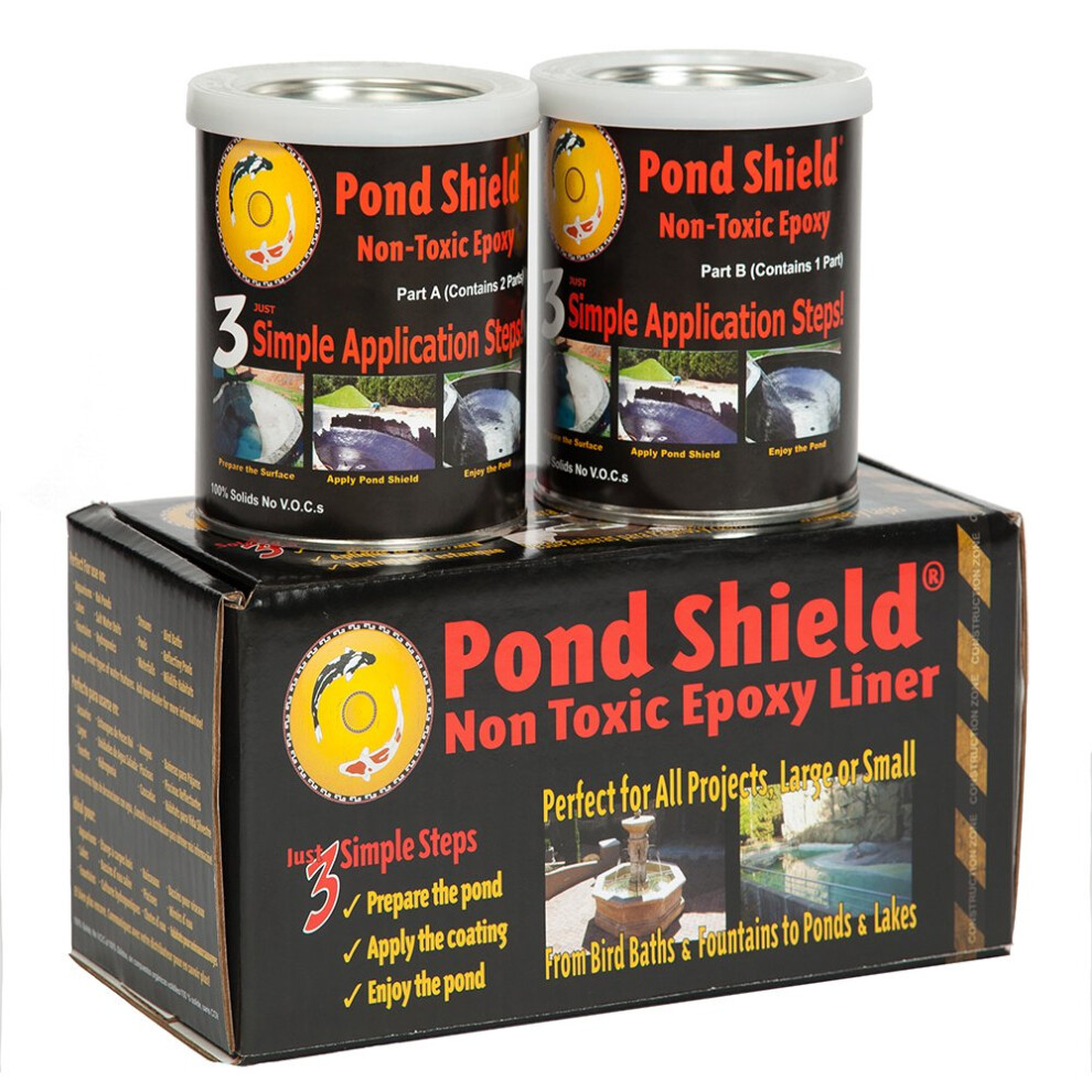 Peinture    poxy Pond Armor SKU-GRAY-QT-R non toxique pour    tang 1,5 pinte