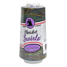 Maxi Lock Swirls Regnbåge Sergertråd 53-M67