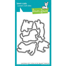 Lawn Fawn Lawn Cuts Estampas Personalizadas - Criaturas no Parque Canino (LF520)
