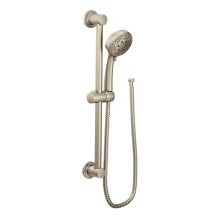 Moen Eco-Performance Handbrause Nickel gebürstet 4-Strahl-Muster mit 69-Zoll-Schlauch und 30-Zoll-Gleitstange, 3669EPBN