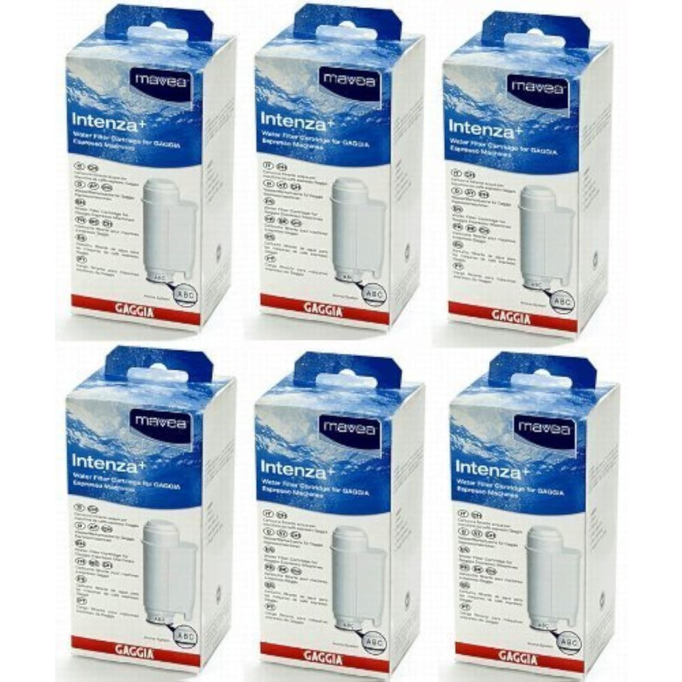 Gaggia Mavea Intenza Water Filter for Saeco & Gaggia Espresso Machines (6 Pack)