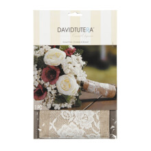 David Tutera Burlap ?i Buchet Buchet din dantela