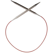 Agulha Circular ChiaoGoo Red Lace 24 polegadas (60cm) Aço Inoxidável Tamanho US 8 (5mm) 7024-8
