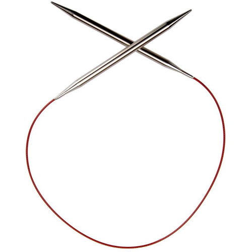 Agulha Circular ChiaoGoo Red Lace 24 polegadas (60cm) Aço Inoxidável Tamanho US 8 (5mm) 7024-8