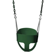 Gorilla Playsets 04-0008-G/G Altalena per bambini con secchio pieno, secchio, verde, catene rivestite in plastica da 60", capacità di 50 libbre