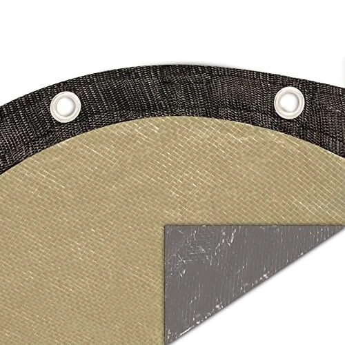 Capa de Piscina Elevada Buffalo Blizzard 12 x 24 ft Oval | Capa Reversível Tan/Prata 2