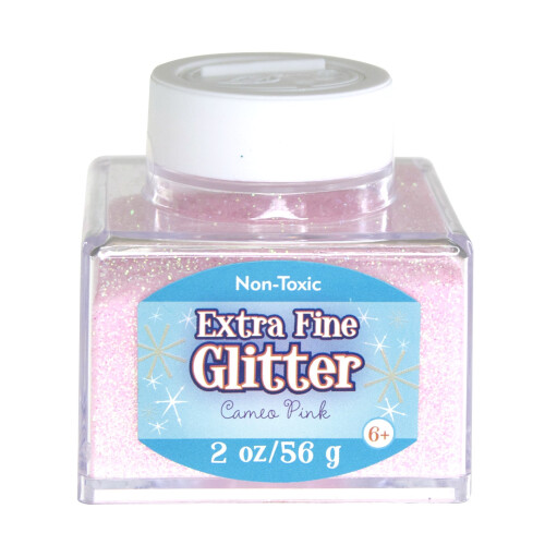 Sulyn Extra Fine Ροζ Glitter Stacker Jar, 2 Ουγγιές, Μη Τοξικό, Στεγανό και Επαναχρησιμοποιήσιμο