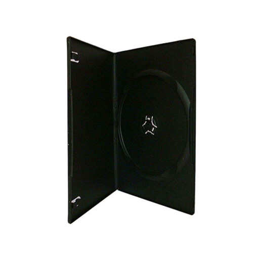 Maxtek 7mm Slim Black Single CD/DVD-etui 100 stk. Pakke.