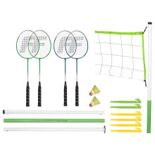 Set de Badminton Franklin Sports - Set Portable - Filet Badminton Adulte et Enfant - Jeu de Jardin Parfait - 4 Raquettes