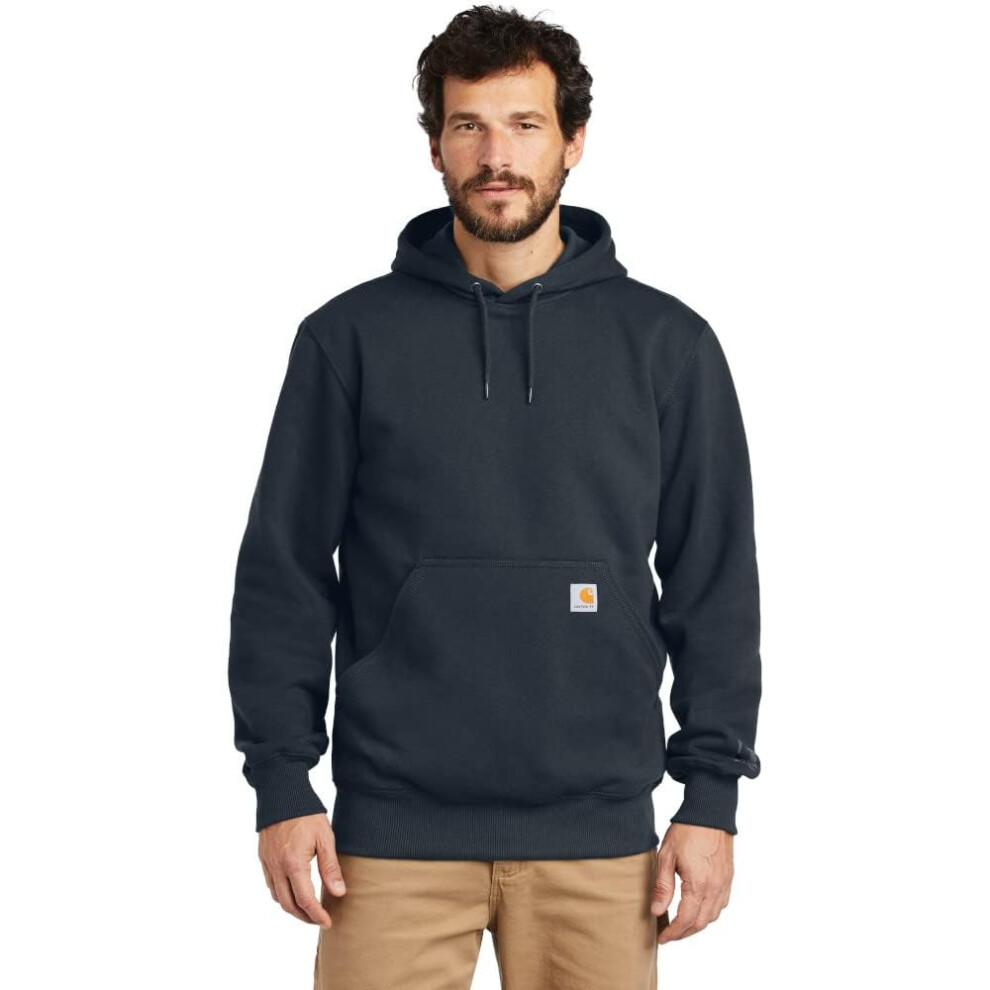 Carhartt Men's Big Rain Defender Loose Fit Heavyweight Sweatshirt  New Navy  X-Large Tall