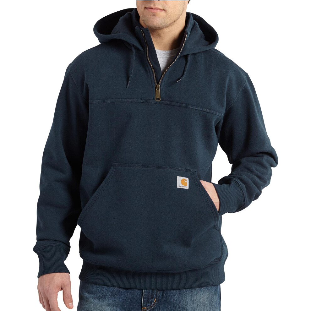 Carhartt Men's Big Rain Defender Loose Fit Heavyweight Quarter-Zip Sweatshirt  New Navy  X-Large Tall