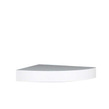 InPlace Shelving 0191806 11.8-Inch Wide Floating Corner Wall Shelf White
