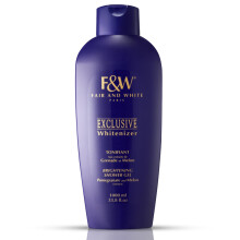 FAIR & WHITE Exclusieve huidverhelderende lichaamswas - 33,8 fl.oz / 1000 ml - Dagelijkse douchegel voor een ongelijkmatige teint met granaatappel- e