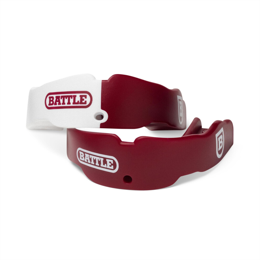 Battle Sports 2-Pack Football Mouthguard - Maximum Protection And Breathability Strapless And Braces-Friendly - Adult & Youth Mouth Guard