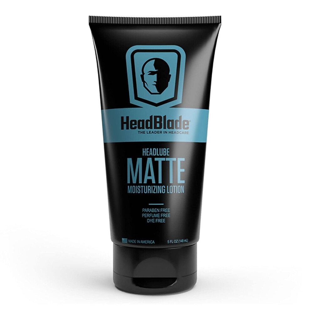 Headblade Men's Headlube Matte Moisturizer Lotion For 5 Oz - Leaves Head Smooth And Grease-Free Free Head Shaving Experience - Stay Refreshed And Hydra