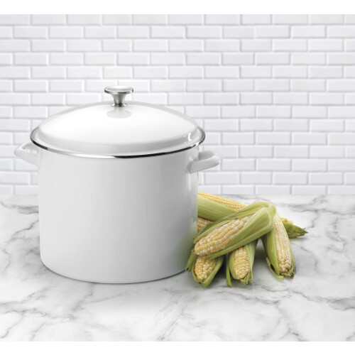 Cuisinart Cuisinart Emaille-Suppentopf mit Deckel, 16 Quart, wei? 2