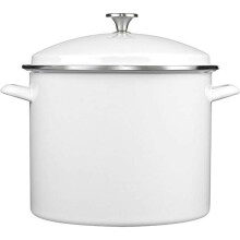 Cuisinart Emaille-Suppentopf mit Deckel, 16 Quart, wei?