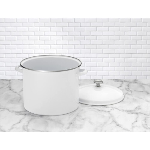 Cuisinart Cuisinart Emaille-Suppentopf mit Deckel, 16 Quart, wei? 1